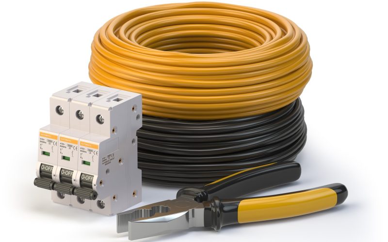 Electric cable, pliers and circuit breaker